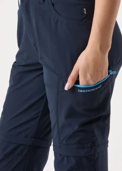 Hot Swedemount Glittertind Zip-Off Pants W Dk. Navy/Lt Blue