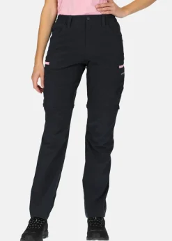 Sale Swedemount Glittertind Zip-Off Pants W Charcoal/Lt Pink