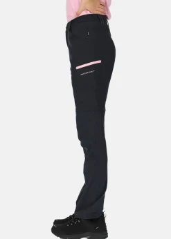Sale Swedemount Glittertind Zip-Off Pants W Charcoal/Lt Pink