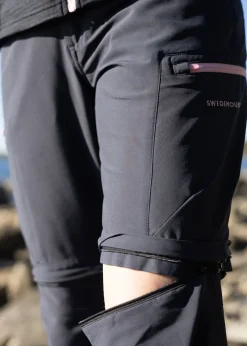 Online Swedemount Glittertind Zip-Off Pants W Black/Burgundy