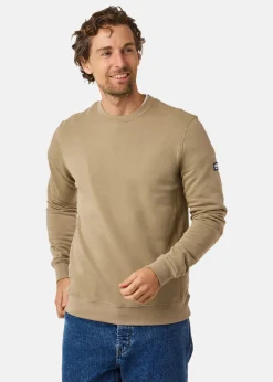 Outlet Huski Wear Guard Crew Neck Khaki