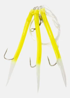 Sale Wiggler Gummi Makk Rigged #6/0 Gul/Lys