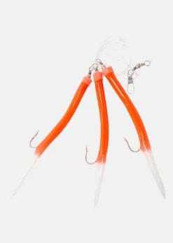 Outlet Wiggler Gummi Makk Rigg #10/0 Röd/Lys