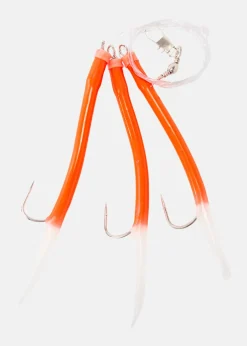 Clearance Wiggler Gummi Makk Rigged #8/0 Röd/Lys