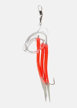 Discount Wiggler Gummi Makk Rigged #6/0 Röd/Lys