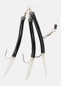 Wiggler Gummi Makk Rigged #8/0 Sva/Lys