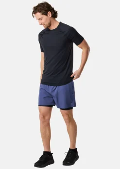 Hot X-trail Gym 2-in 1 Shorts Dusty Blue