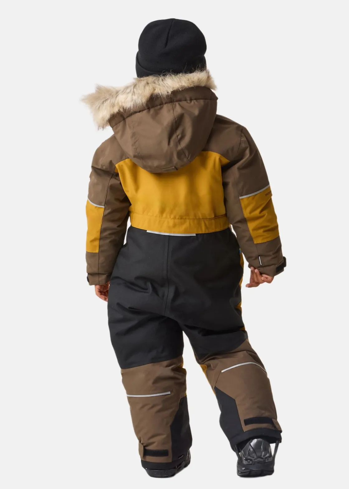 Sale Swedemount Hafjell Winter Overall JR Golden Yellow/Walnut Brown