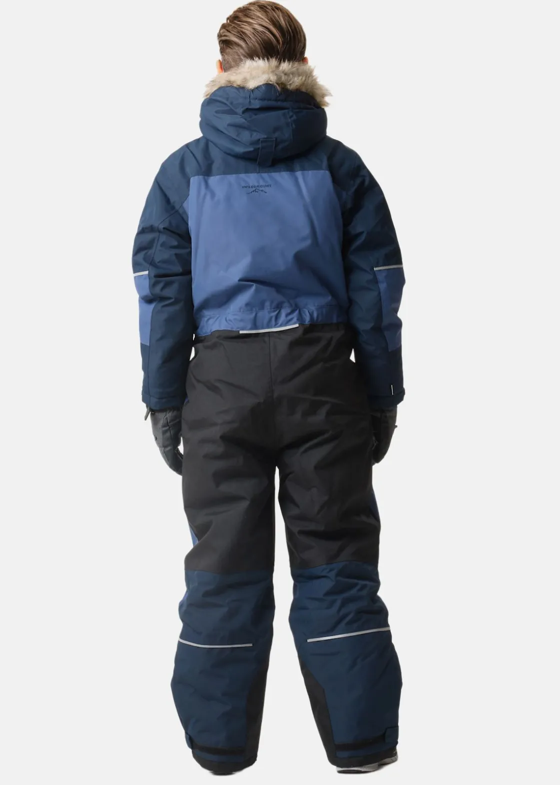 Clearance Swedemount Hafjell Winter Overall JR Navy/Steel Blue