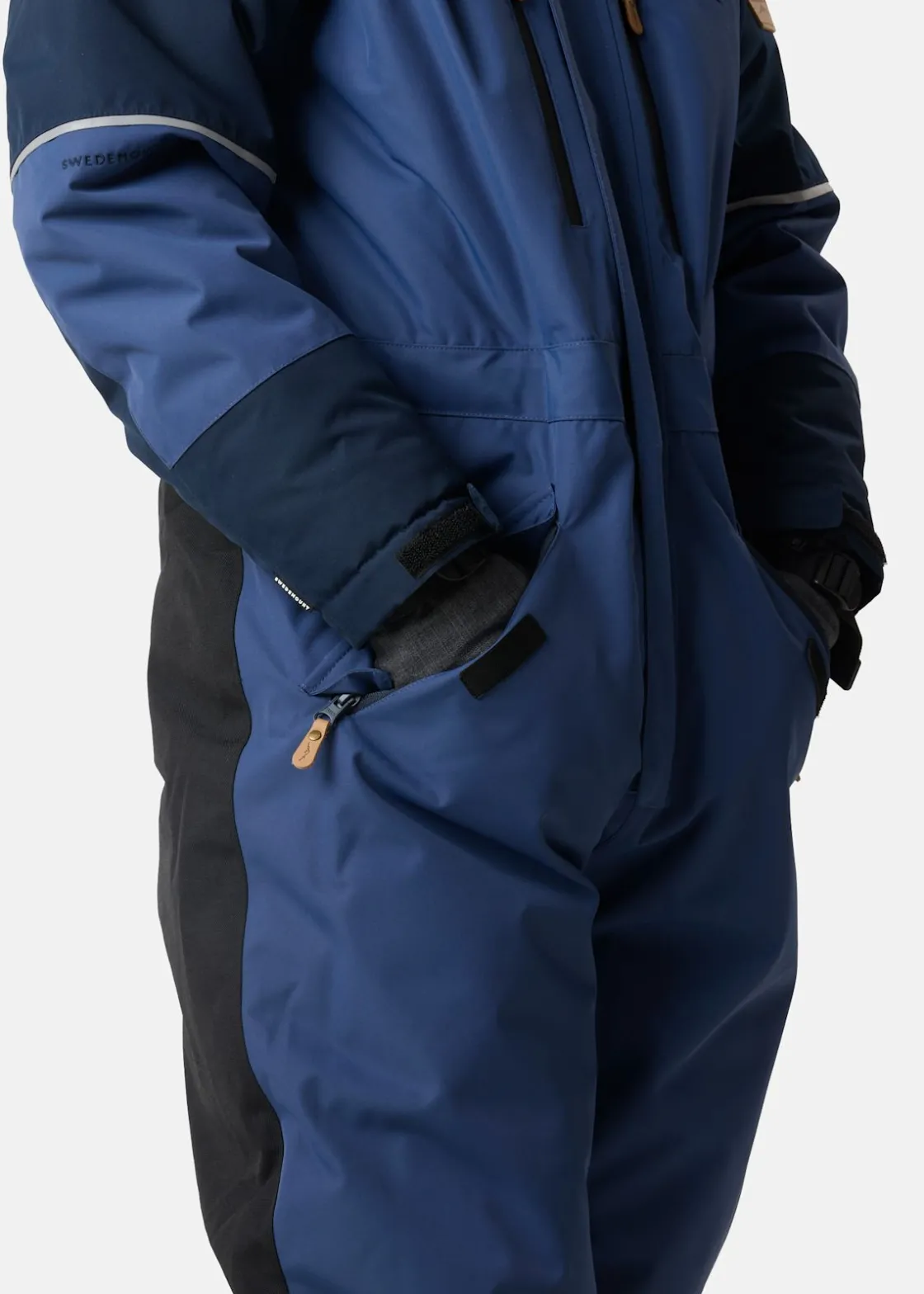 Clearance Swedemount Hafjell Winter Overall JR Navy/Steel Blue