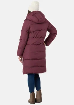 Seaside Hampton Puffy Parka W Dusty Maroon