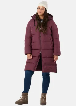Seaside Hampton Puffy Parka W Dusty Maroon