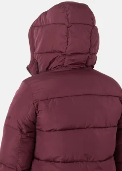 Seaside Hampton Puffy Parka W Dusty Maroon