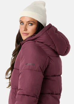 Seaside Hampton Puffy Parka W Dusty Maroon