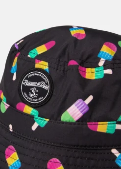 Outlet Blount & Pool Hawaii Bucket Hat JR Black Ice Cream