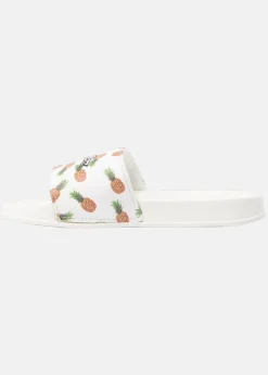 Clearance Blount & Pool Hawaii Slippers JR White Pineapple