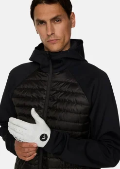 New J.lindeberg Hayden Quilt Hybrid Hood Black