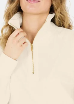 Hot Athlecia Hecey W Half zip Whisper White