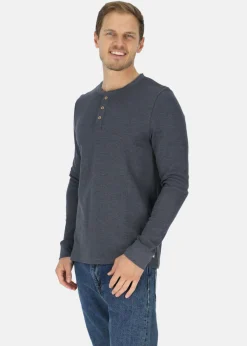 Outlet Denim Factory Henley Shirt Navy