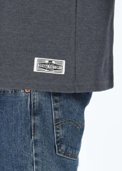 Outlet Denim Factory Henley Shirt Navy