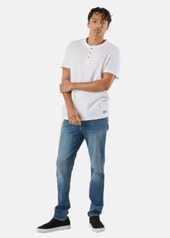 Sale Denim Factory Henley Tee White