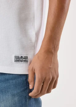 Sale Denim Factory Henley Tee White