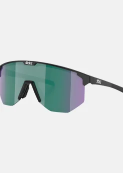 Online Bliz Active Hero Matt Black / Brown w Green Multi