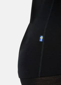 Swedemount Himalaya Merino Wool Crewneck W Black/Charcoal Melange