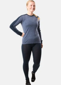 Clearance Swedemount Himalaya Merino Wool Crewneck W Navy Melange/Dk Navy