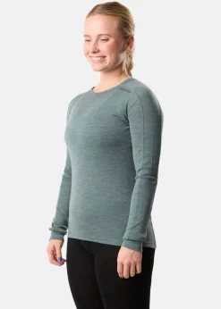 Clearance Swedemount Himalaya Merino Wool Crewneck W Seaweed Melange