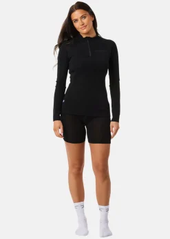 Swedemount Himalaya Merino Wool Halfzip W Black