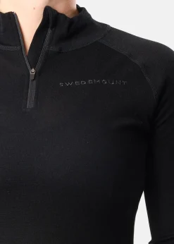 Swedemount Himalaya Merino Wool Halfzip W Black