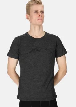 Hot Swedemount Himalaya Merino Wool Tee Charcoal Melange