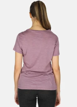 Discount Swedemount Himalaya Merino Wool Tee W Dusty Rose Melange