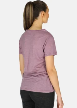 Discount Swedemount Himalaya Merino Wool Tee W Dusty Rose Melange