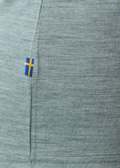 Outlet Swedemount Himalaya Merino Wool Tee W Seaweed Melange