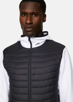 Discount J.lindeberg Holden Quilt Hybrid Hood White