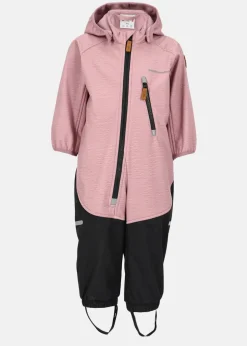 Swedemount Holmenkollen Softshell Overall Infant Dusty rose melange/Black
