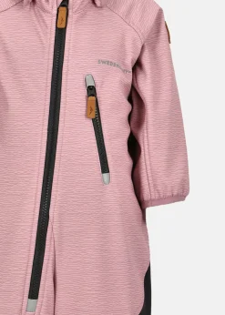 Swedemount Holmenkollen Softshell Overall Infant Dusty rose melange/Black