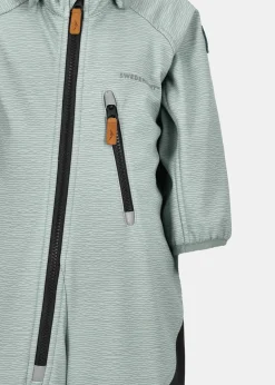 Hot Swedemount Holmenkollen Softshell Overall Infant Seaweed Melange/Black