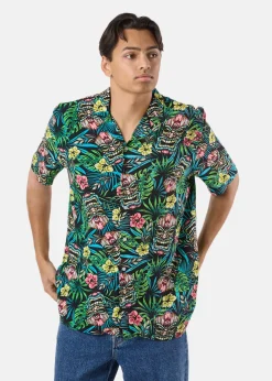 Outlet Blount & Pool Honolulu Shirt Toteme Palm Black