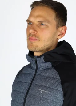 Hot Swedemount Hooded Hybrid Jacket Navy Melange/Dk Navy