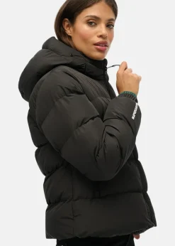 Superdry HOODED SPORTS PUFFER JACKET Black