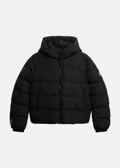 Superdry HOODED SPORTS PUFFER JACKET Black