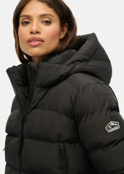 Superdry HOODED SPORTS PUFFER JACKET Black