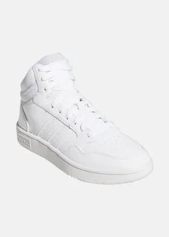Discount Adidas HOOPS 3.0 MID FTWWHT/FTWWHT/DSHGRY