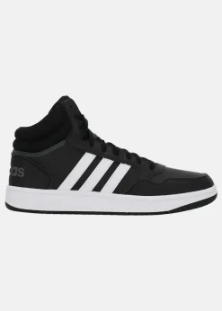 Outlet Adidas HOOPS 3.0 MID CBLACK/FTWWHT/GRESIX