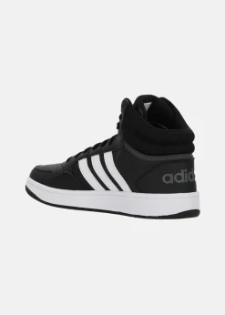 Outlet Adidas HOOPS 3.0 MID CBLACK/FTWWHT/GRESIX