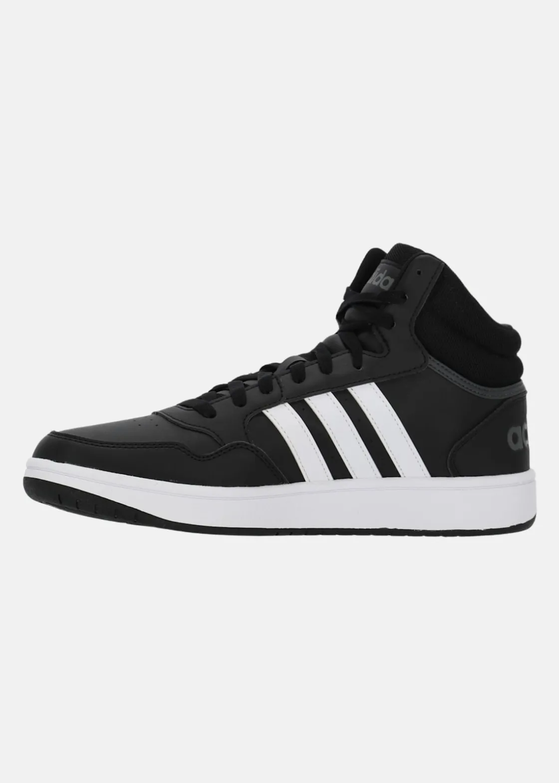 Outlet Adidas HOOPS 3.0 MID CBLACK/FTWWHT/GRESIX