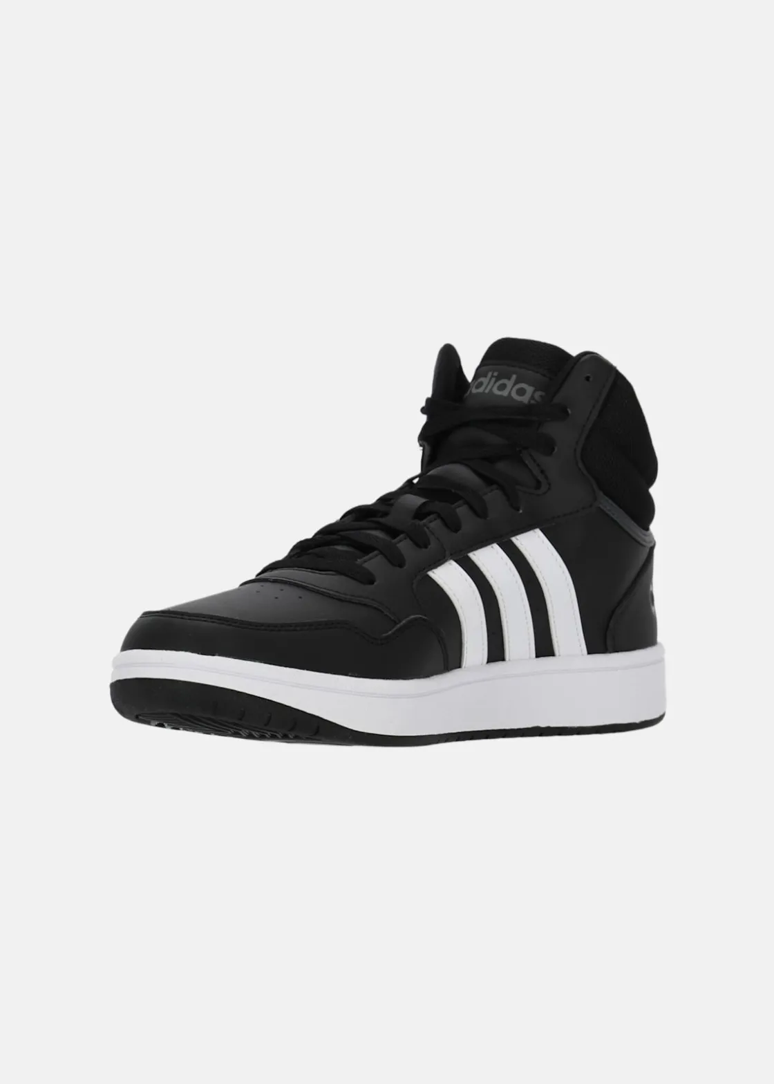 Outlet Adidas HOOPS 3.0 MID CBLACK/FTWWHT/GRESIX